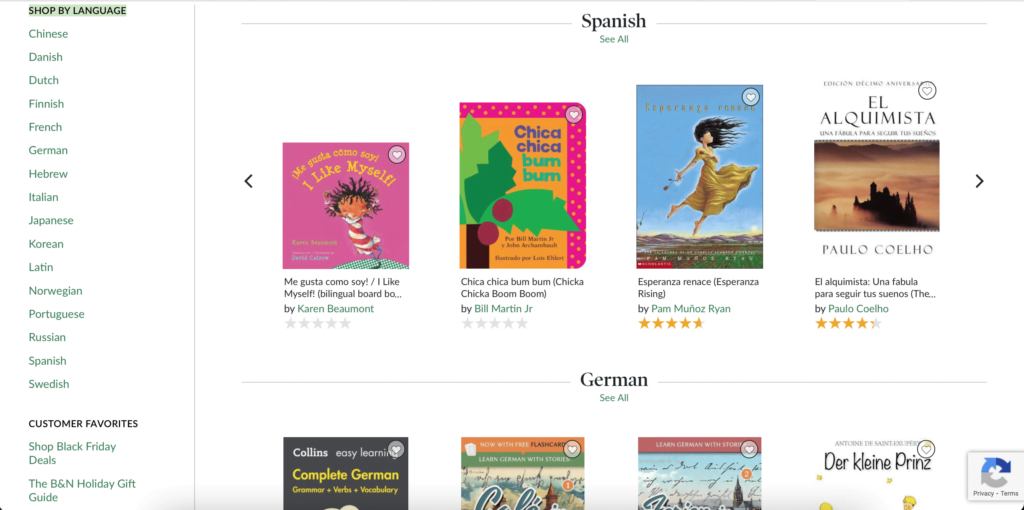 Foreign Language Books - Barnes and Noble