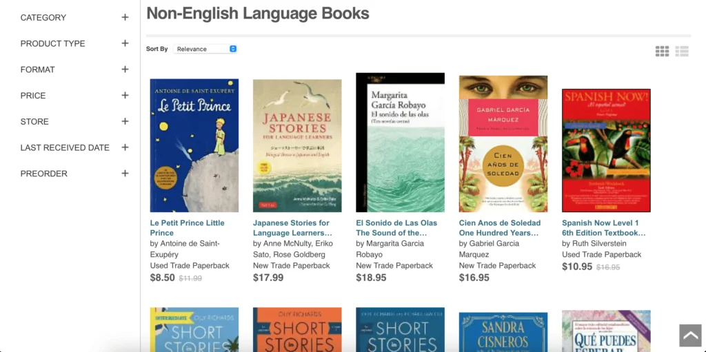 Foreign Language Books - Powells