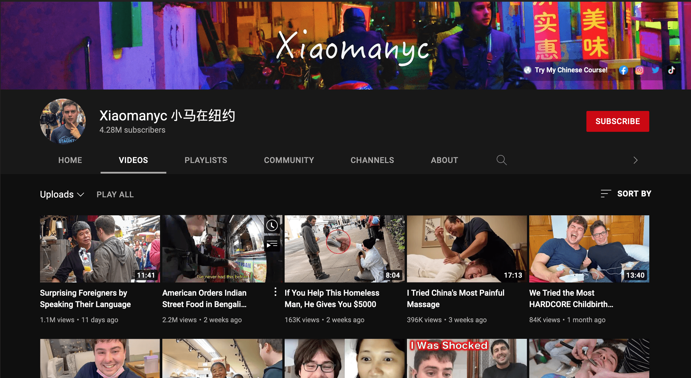 language youtube channels - Xiaomanyc