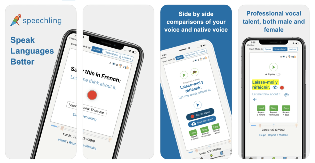 Speechling language learning app