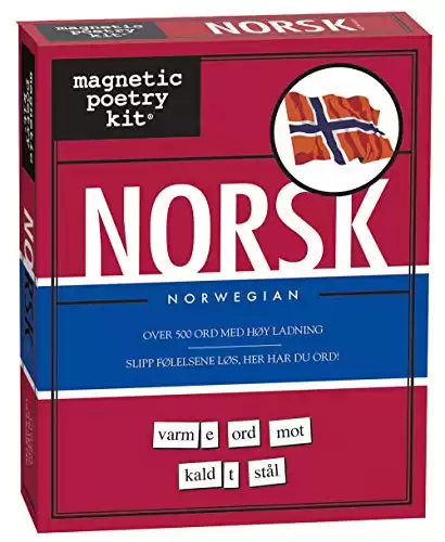 Magnetic Poetry Series: Words for Your Refrigerator -  Norwegian (Norsk) Kit