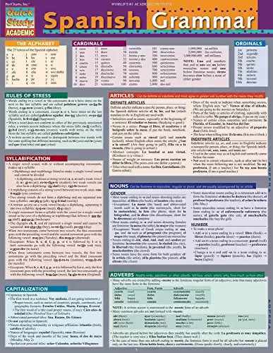 Spanish Grammar (Quick Study)