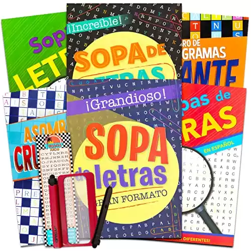 Puzzle Book Bundle ~ Libros de Búsqueda de Palabras y Crucigramas Para Adultos